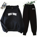 2025 New Women's Matching Set Hooded Sweatshirt and Jogger Pants Casual Streetwear Outfit Fall Winter Lounge Female Wear Hoodie