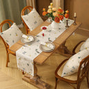 Coffee Table Decoration Perfect for Cafes Wedding Decor  Table Runner Luxury Embroidered Flower Soft Linen/Polyester Washable