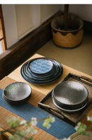 High Appearance Level Japanese Ceramic Tableware Bone Dish Home Platter Western Steak Plate Pasta Salad Fruit Porcelain Plate