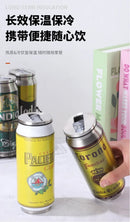 500ML Termos Beer Cup 304 Stainless Steel Car Thermos Cola Can Laser Printing Botella De Acero Inoxidable Ninos Garrafa Termica