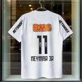 SummerClassic 11-12 Santossi Pure Cotton Football Shirt Retro Little Neymar Football Adult Men's and Women's Large Short Sleeves