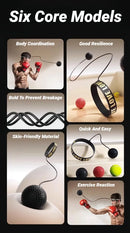 MMA Boxing Speed Ball Head-Mounted Pu Punch Sanda Training Hand Eye Reaction Home Sandbag Fitness Equipment Gym Muay Thai