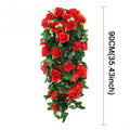 90/80CM Artificial Violet Hanging Flower Vines Plastic Fake Flowers Wall Decor Plants Garland for Wedding Home Garden Decoration