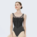 Retro Ballet Leotard Women New Design Spliced Gymnastics Bodysuit Dance wear Adult Elegant Female Yoga Clothing