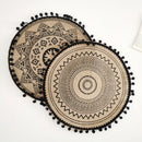 Round Placemat Table Non-Slip Jute Mats for Dining Table Decoration Accessories Kitchen Placemats Coffee Coasters Party Dinner