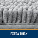 HAPIHAPPY New Chenille Bathroom Rug Mat Extra Soft Thick Absorbent Shaggy Bath Mats Non-Slip Machine Wash Dry Plush Bath Rugs