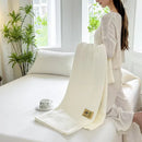 100% Bamboo Fiber Blanket Cooling Antibacterial Towel Quilt Summer Solid Color Bedding For Children Single Double Bed Blanket