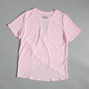 Yoga suits for women in summer sports tops for short-sleeved T-shirts for running Pilates training suits loose blouses for