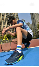 New Fashionable Anti slip Men's and Women's Tennis Shoes Soft and Comfortable Professional Tennis Training Shoes Durable