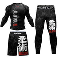 MMA Compression Fitness Wear Men Jiu Jitsu Rashguard Sportsuit Muay Thai MMA Shorts Rash Guard Boxing Shirts Bjj Gym Clothing