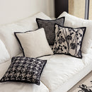 Black and White Retro Light Luxury Cushion Cover Chenille Jacquard Pillow Covers Decorative 2025 New Home Throw Pillow Case