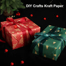 1PC Christmas Gift Wrapping Paper DIY Crafts Kraft Paper for Christmas New Year Party Packaging Decoration