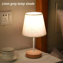 Desk Lamp Fabric Shade Bedroom Bedside Table Night Light Creative Nordic Style Decorative Lighting For Home Interior Design Led