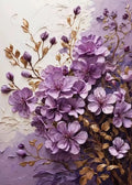 Golden Blossom Tree Orange Pink Flower Bouquet Canvas Painting Print Poster Wall Art Picture for Living Room Home Decoration