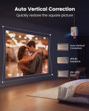 TOPTRO Portable Projector Full HD 1080P Support 400ANSI Android 9.0 Projector Auto Keystone & Electric Focus Built-in Battery
