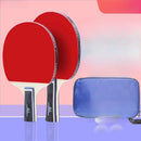 Table Tennis Racket Set with 5-ball Double Racket Beginner Training 2 Sets of Pen-hold and Backhand Racket