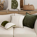 30x50/45x45cm Green Bamboo Throw Pillowcover Chinese Style National Styl Cushion Cover Embroidery Splicing Decoration Pillowcaer