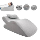 Face Down Pillow Home Massage Pillow Comfortable Ergonomic Bed Wedge Support Pillow Cushion with Neck Support for Sleeping