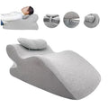 Face Down Pillow Home Massage Pillow Comfortable Ergonomic Bed Wedge Support Pillow Cushion with Neck Support for Sleeping