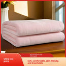 Home Textiles Flannel Blanket Air Conditioning Blanket Thin Spring Summer Fleece Blanket Office Nap  Blanket Multi-size Optional