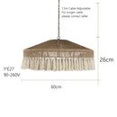 Nordic LED Chandelier Chandelier With Tassels For Bedroom Living Room Kitchen Shop Handmade Rustic Pendant Lamps