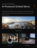 Hohem Official iSteady M7 Smartphone Stabilizer Ai Face Tracking 3-Axis Phone Gimbal Built-in Selfie Stick iPhone/Android Gimbal