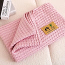 100% Bamboo Fiber Blanket Cooling Antibacterial Towel Quilt Summer Solid Color Bedding For Children Single Double Bed Blanket