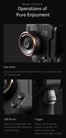 Hohem Official iSteady M7 Smartphone Stabilizer Ai Face Tracking 3-Axis Phone Gimbal Built-in Selfie Stick iPhone/Android Gimbal
