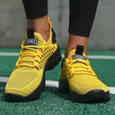Fashion Men's Sneakers Trendy Breathable 2025 Comfortable Soft Running Shoe New High - Quality Knit Upper Lace Up Tenis Feminino