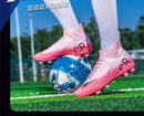 Pink Soccer Shoes Men Kids Professional Society Original Football Boots Outdoor Non-Slip Futsal Trainning Sneakers Size 33-46