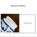 Ceramic Water Glasses Porcelain Insulated Cup Enamel Chinaware Thermos Mug Pottery Heat Preservation Portable Busine Capacity ML
