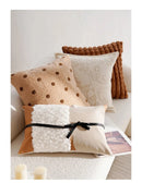 30x50/45x45CM Light Luxury Throw Pillow Cover Brown French Stamping Waist Cushion Cover Decor Home Decorative Pillowcase