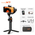 Hohem Official iSteady M7 Smartphone Stabilizer Ai Face Tracking 3-Axis Phone Gimbal Built-in Selfie Stick iPhone/Android Gimbal