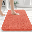 HAPIHAPPY New Chenille Bathroom Rug Mat Extra Soft Thick Absorbent Shaggy Bath Mats Non-Slip Machine Wash Dry Plush Bath Rugs