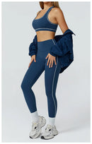 Yoga Clothes Set 2/3PCS Sportswear Gym Outfits Women Sports Set High Waist Leggings Fitness Suit Running Bra Workout Tracksuit