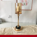 European style glass candle holder decoration light luxury home romantic candlelight dinner decoration