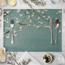 1PC Flower Individuales Placemat For Dining Table Coaster Plum Blossom Home Decoration Accessories Modern Mat Pad