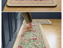 Carpet for Kitchen Floor Mat Pvc Leather Waterproof Non-slip Foot Mats Oil-proof Long Rug Spring Flower Home Decoration Rugs