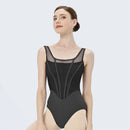 Retro Ballet Leotard Women New Design Spliced Gymnastics Bodysuit Dance wear Adult Elegant Female Yoga Clothing