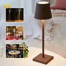 Hotel Cordless Usb Rechargeable Table Lamp Poldina Waterproof Touch Switch Table Lamps for Bedroom Hotel Living Room Restaurant