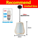 Japanese Bamboo Chandelier Chinese Style Rattan Woven Hanging Light Ceiling Lamp for Home Cafe Bar Decorate Restaurant Lighting