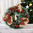 30CM Christmas Decoration Garland Front Door Window Decoration Christmas Wreath Pendant Ornament Navidad New Year Party Supplies