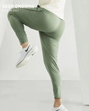 Ice Silk Sports Pants Leisure Sports Summer Running Fitness Pants Light and Thin Elastic Quick Drying Jogging Crop Pants