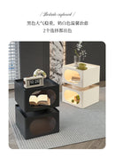 Bedroom Nightstands Side Bed Nordic Modern Corner Low Table Narrow Bedside Table Drawer Mesa De Noche Dormitorio Furniture