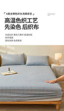 Yarn Dyed Minimalism Stripes Percale Cotton Fitted Sheet