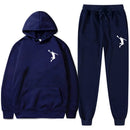 Sports Basketball Brand Sweatshirt Sweatpants Men Women 2 Pieces Sets Tracksuit Fashion Casual Hooded Sportswear Sudadera Hombre