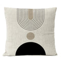Black Geometric Pillow Cover Home Decor Arch Line Boho Bohemia Throw Pillow Case Modern Living Room Decorative Sofa Cushion