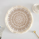 Round Placemat Table Non-Slip Jute Mats for Dining Table Decoration Accessories Kitchen Placemats Coffee Coasters Party Dinner