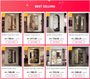 Creative Luxe Mirror Rectangle Frame Salon Aesthetic Mirror Ornament Makeup Espelho Grande Para Quarto House Accessories