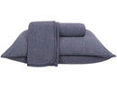Dark Blue Urban Merge Atlantic Queen Bed Set 3 Pieces